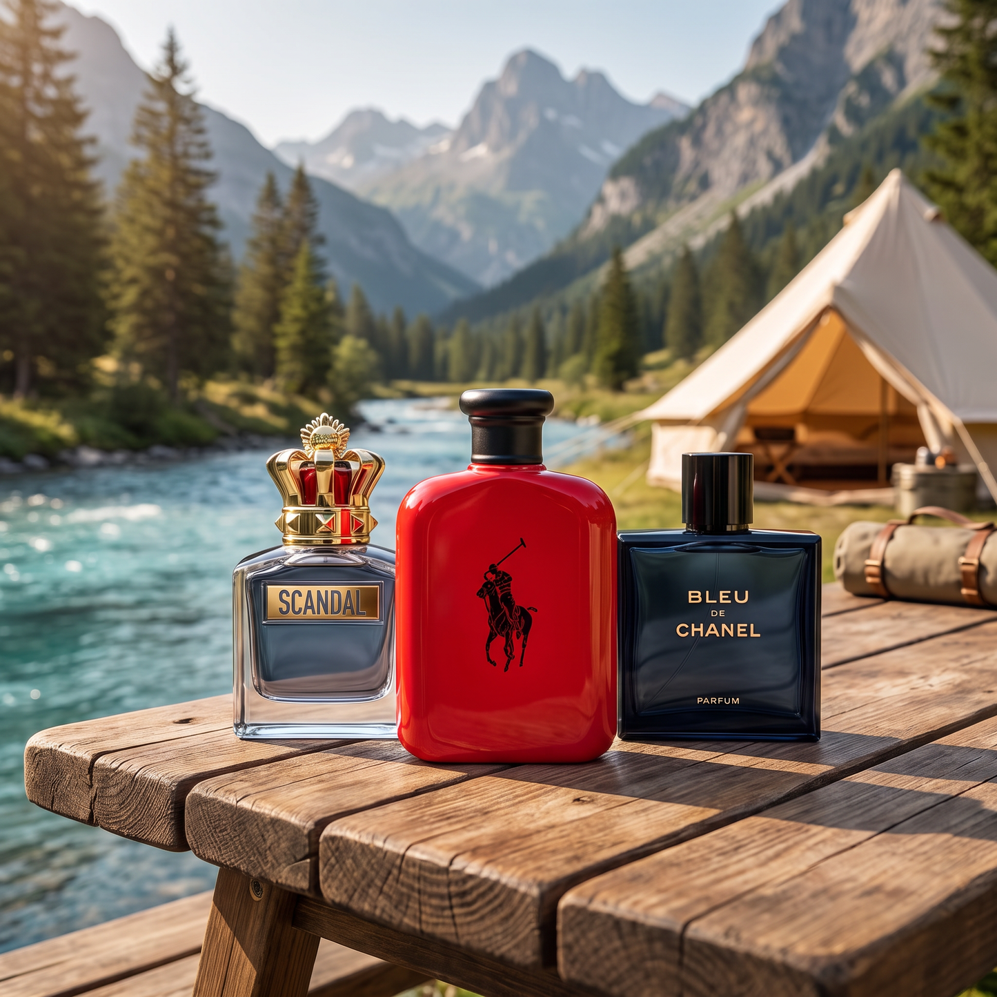 POLO RED, SCANDAL HOME, BLUE DE CHANNEL